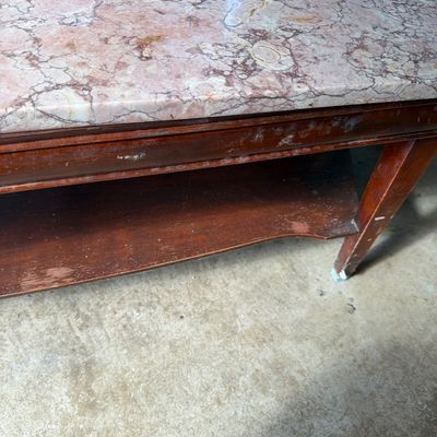 Sale Photo Thumbnail #262: Coffee Table with Stone top.