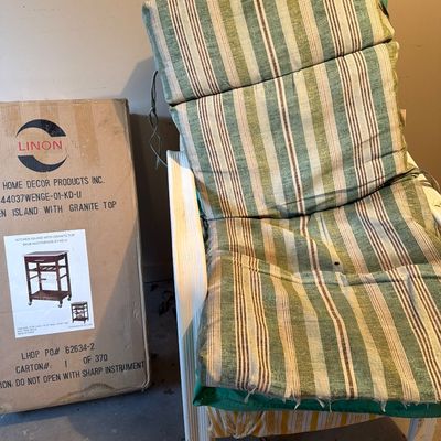 Sale Photo Thumbnail #255: Three Lawn Chairs and New Kitchen Island
