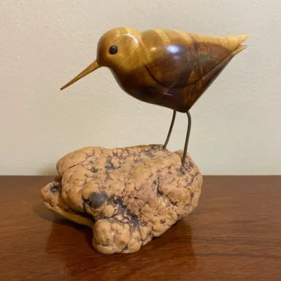Sandpiper Sculpture Signed by the Artist 1984