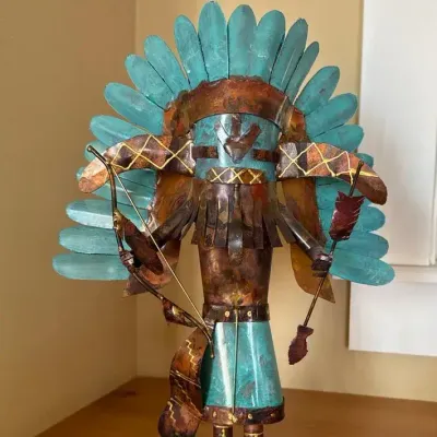 Metal Kachina Doll 