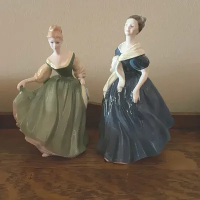 Royal Doulton "Adrienne" & "Fair Lady" Figures