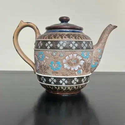 Doulton Lambeth Stoneware Teapot c. 1900