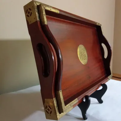Rosewood Trays w/Center Medallion 