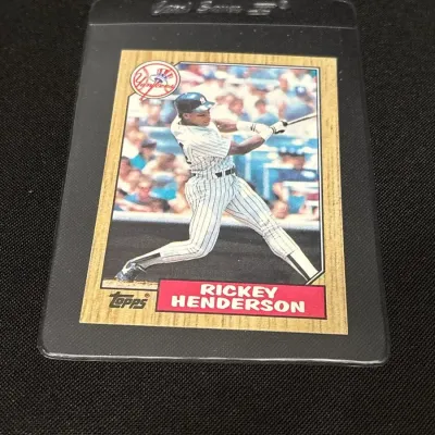 1987 Topps Rickey Henderson #735 New York Yankees Baseball Card - MLB