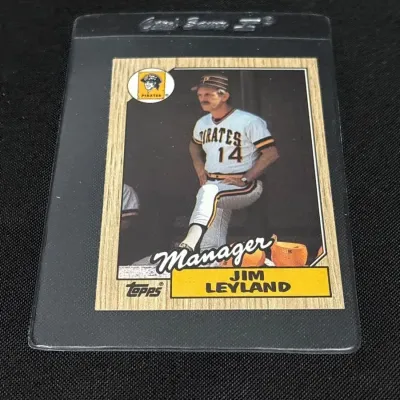 1987 Topps Jim Leyland #93 Pittsburgh Pirates Baseball Card - Manager, MLB #2