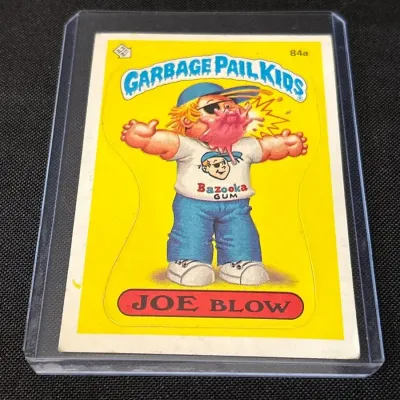 1986 Topps Garbage Pail Kids Joe Blow 84a Card