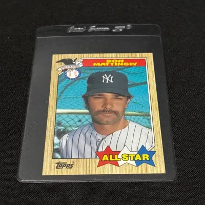 1987 Topps Don Mattingly #606 New York Yankees Baseball Card - All Star, MLB
