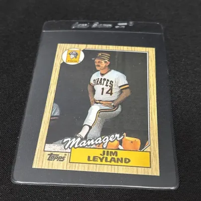 1987 Topps Jim Leyland #93 Pittsburgh Pirates Baseball Card - Manager, MLB #1