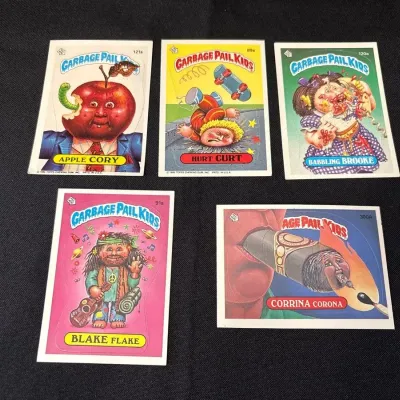 80s Topps Garbage Pail Kids Cards - Apple Cory, Hurt Curt, Brooke, Blake Flake, Corrina Corona