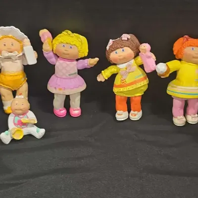 Vintage Cabbage Patch Kids Doll Poseable Figures 