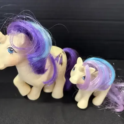 Vintage My Little Pony - Glory & Baby Glory, Gen 1, 1983