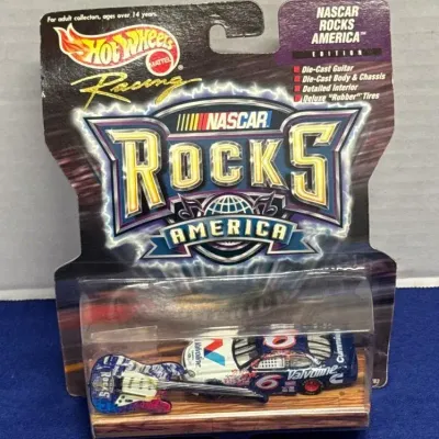 Hot Wheels NASCAR Rocks America Die Cast Car - Rough Racing, Guitar, Ford, New, Racing, Valvoline
