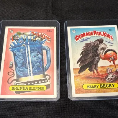 1986 Topps Garbage Pail Kids Cards -  Brenda Blender 189a + Beaky Becky 99a