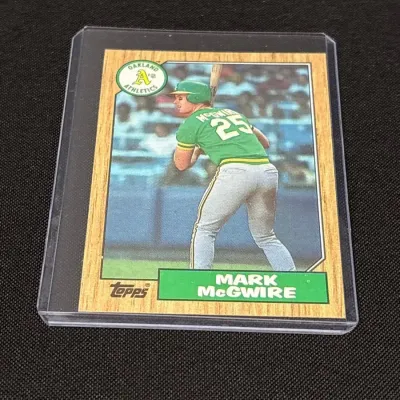 1987 Topps Mark McGwire #366 Oakland A’s Baseball Card - Rookie Card, RC, MLB #2