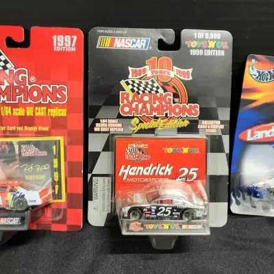 3 Vintage Nascar Diecast - New, Ricky Rudd, Dallenbach, Land O' Frost
