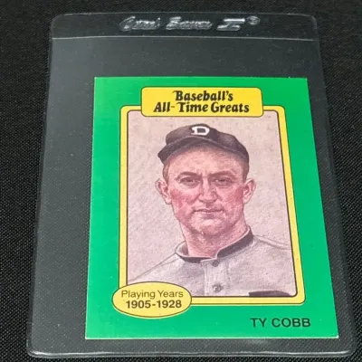 1987 Hygrade Baseball's All-Time Greats - Ty Cobb - MLB Trading Card