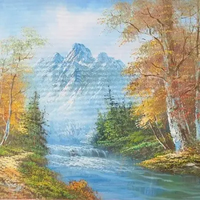 Signed & Framed Magnificent Forest Landscape Oil Painting