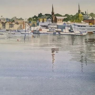 Richard Grosvenor Signed Harbor Piece