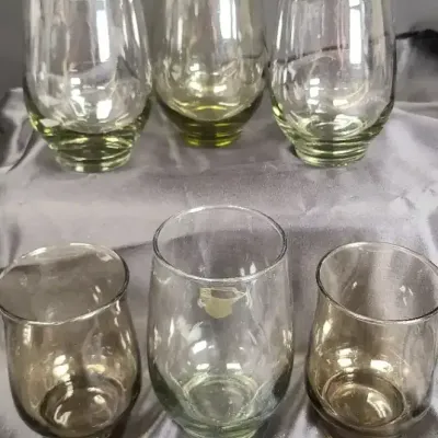 Smoky Green Glassware
