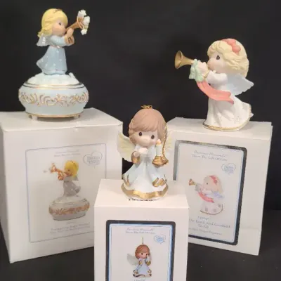 Precious Moments Figurine, Ornament And Music Box