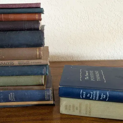 Vintage Antique Hardcover Book Collection – Science, Math, Textbooks & Self-Help (13 Volumes)