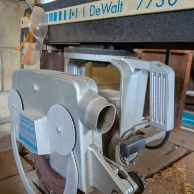Vintage DeWalt 7730 10" Radial Arm Saw with Steel Stand