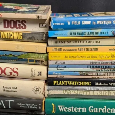 Pet Care Gardening Book Lot Dogs Cats Birds Sunset Western Garden Guides