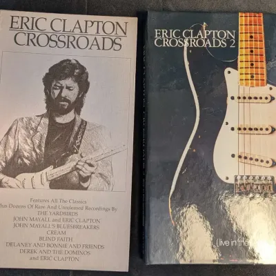 Eric Clapton Crossroads (1988) & Crossroads 2: Live in the Seventies (1996) 4-CD Box Set Lot
