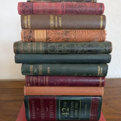 Vintage Antique Science, History & Literature Hardcover Book Lot - Set of 11