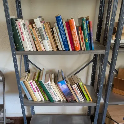 Nutrition Health Book Lot Orthomolecular Medicine Metal Shelving Unit