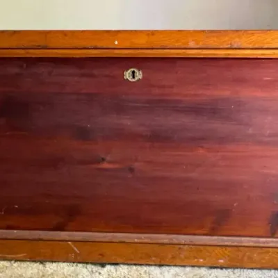 Vintage Dovetailed Solid Cedar Blanket Chest / Hope Chest (38" W)
