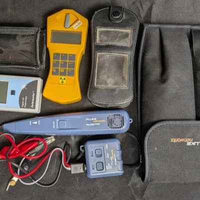 Test Equipment Lot Gamma Scout Geiger Counter Solarmeter Fluke Networks Toner - UNTESTED