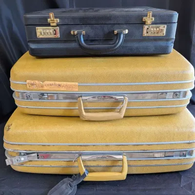Vintage Luggage Lot Samsonite Suitcases American Tourister Briefcase
