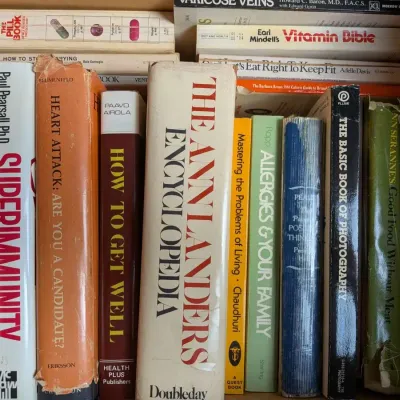 Health Self-Help Book Lot San Diego Local History Pamphlets Lives of Saints