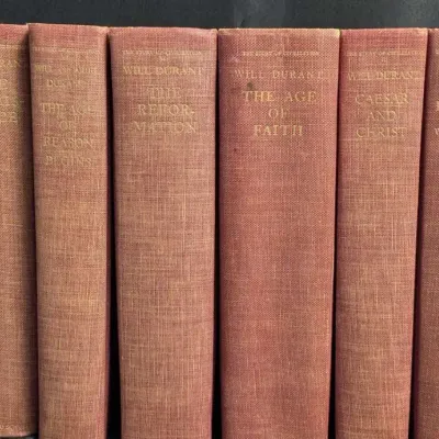 Will Durant Story of Civilization Book Set Vintage Hardcover Volumes