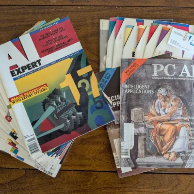 Vintage Vintage AI & Tech Magazine Lot (1990s) – AI Expert, PC AI, Neural Nets & Computing