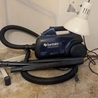 Sanitaire Professional Canister Vacuum Floor Standing Articulating Task Lamp