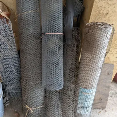 Bulk Estate Lot of Assorted Wire Mesh & Stucco/Hexagonal Netting Rolls Chicken Wire