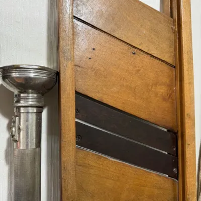 Antique wooden folding drying rack