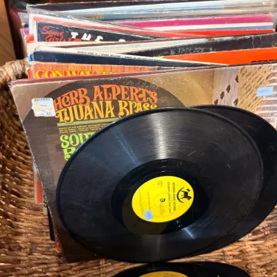 Herb Alpert's Tijuana Brass LP in record basket