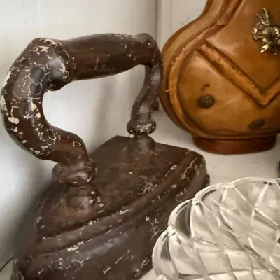 Antique cast iron sad iron