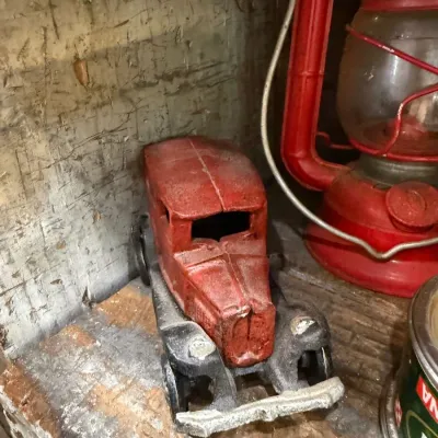 Antique cast iron toy sedan