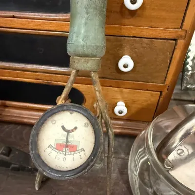 Vintage battery charge tester gauge