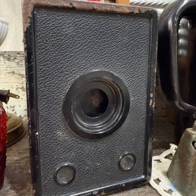 Antique black box camera