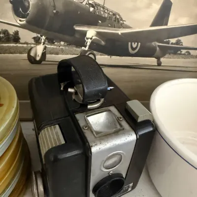 Kodak Brownie Hawkeye box camera