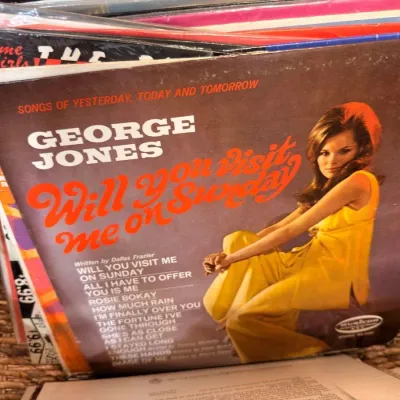George Jones Will You Visit Me on Sunday LP