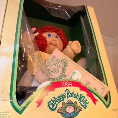 1984 Cabbage Patch Kids red-haired doll in original box