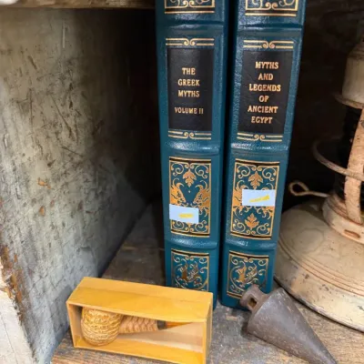 Easton Press Greek Myths and Ancient Egypt volumes