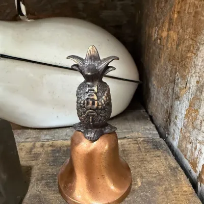 Brass pineapple hand bell