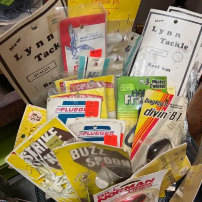 Vintage fishing lures Lynn Tackle and Bagley's